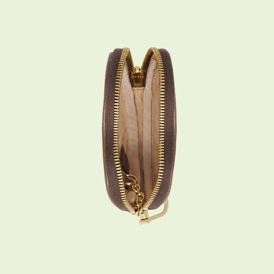 グッチ GUCCI コインケース 小銭入れ ベージュ エボニー ブラウン