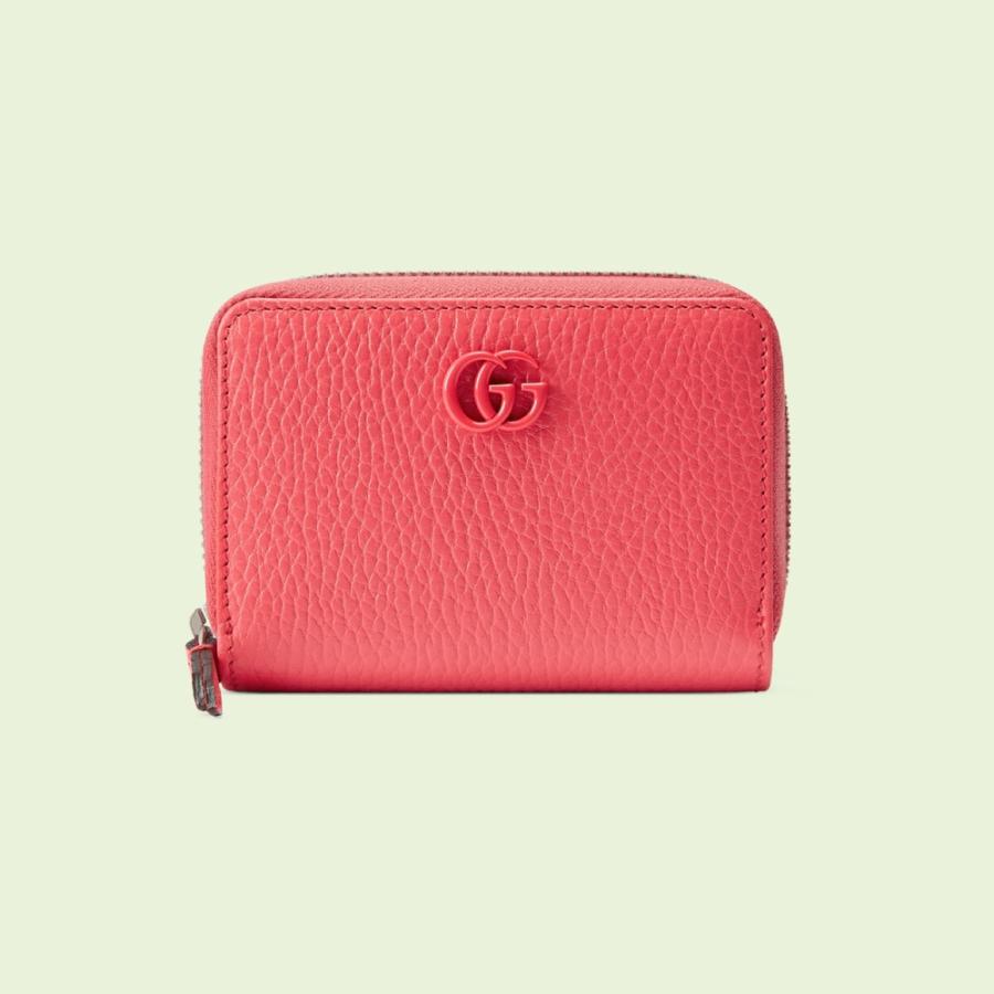 GUCCI オールドグッチ レザーパスケース／カードケース マゼンタピンク 