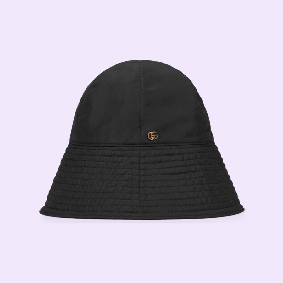 グッチ GUCCI 帽子 ハット ブラック ナイロン