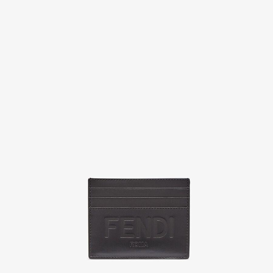 フェンディ FENDI カードケース 名刺入れ パスケース ブラック ロゴ 型 
