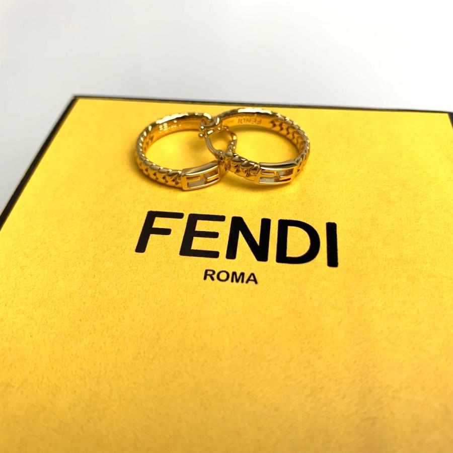 フェンディ FENDI ピアス ゴールド FF メタル
