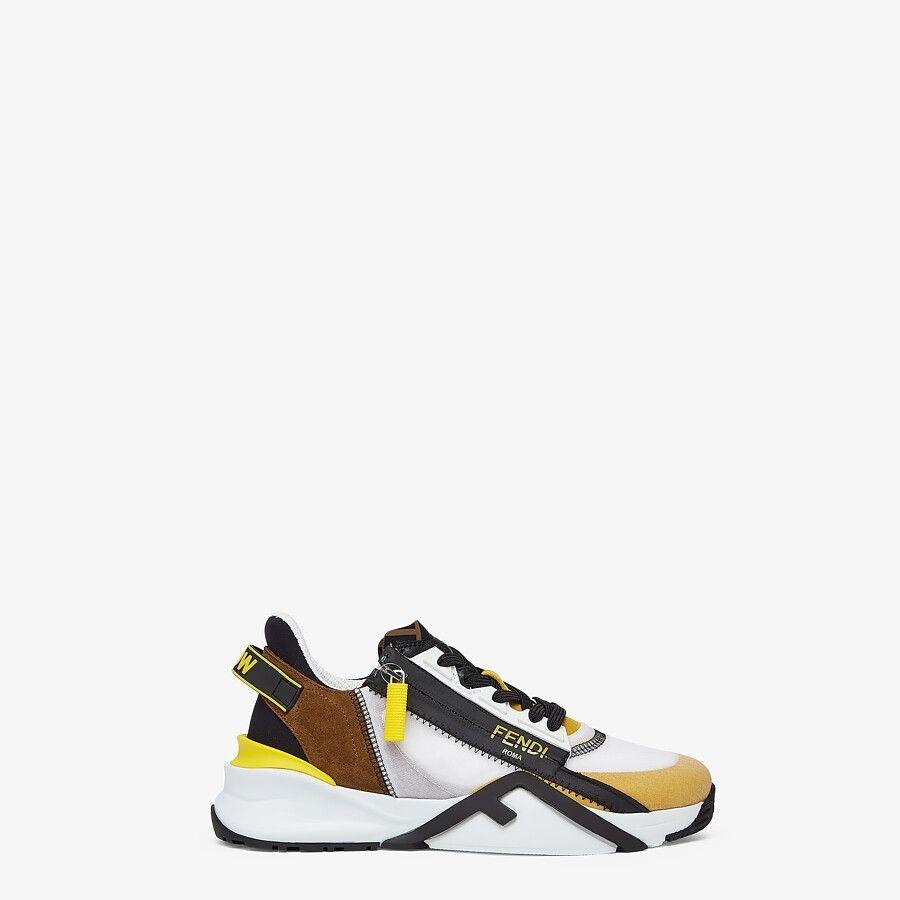 フェンディ FENDI スニーカー シューズ 靴 イエロー ブラウン ブラック
