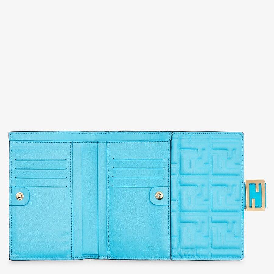 フェンディ FENDI 財布 中財布 二つ折り ２つ折り ライトブルー ブルー