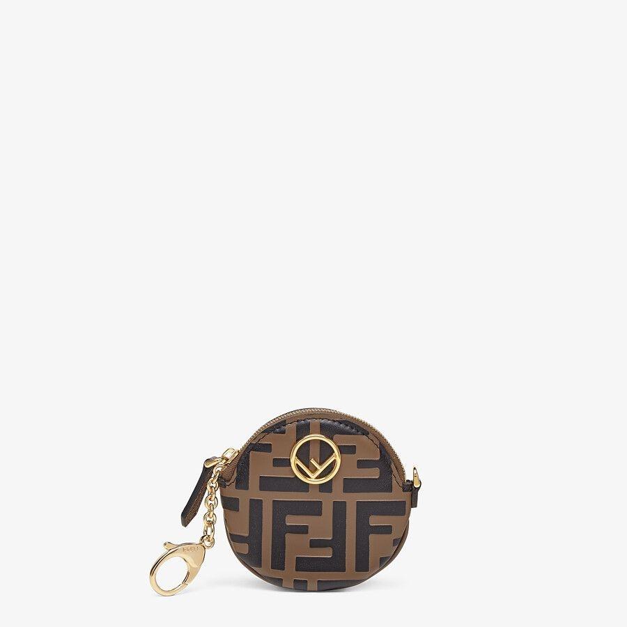 正規 フェンディ FENDI コインケース 小銭入れ ブラウン ブラック