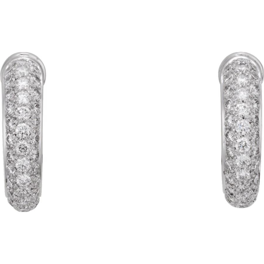 新入荷 Cartier ブランド専門店 ピアス フープ 0 36ct ダイヤモンド ホワイトゴールド 18k ピアス Cartier カルティエ レディースアクセサリー