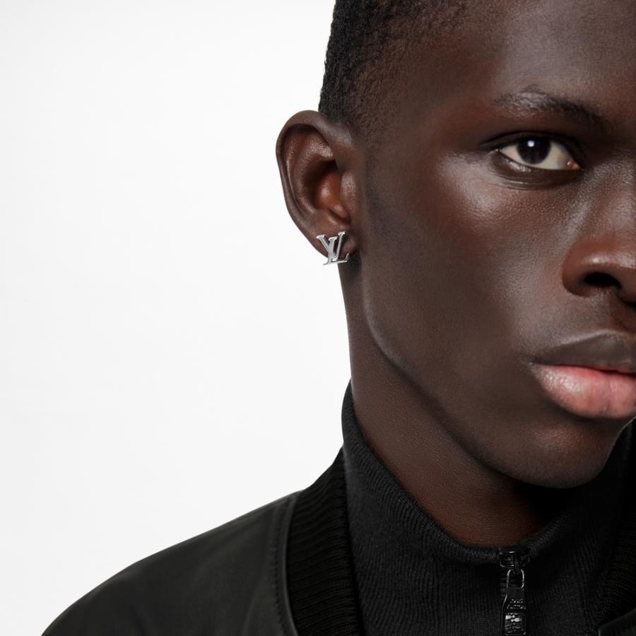 ルイヴィトン LOUIS VUITTON ピアス シルバー ゴールド モノグラムフラワー ロゴ