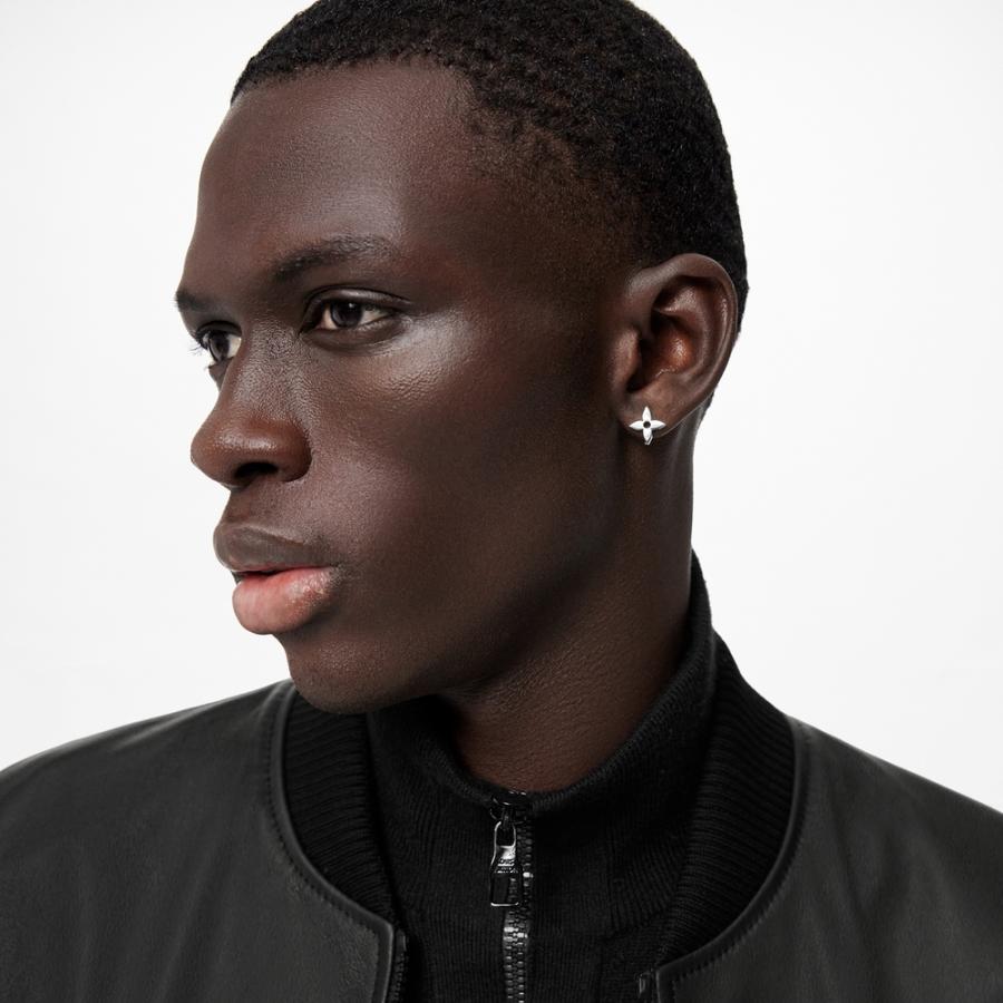 ルイヴィトン LOUIS VUITTON ピアス シルバー ゴールド モノグラムフラワー ロゴ