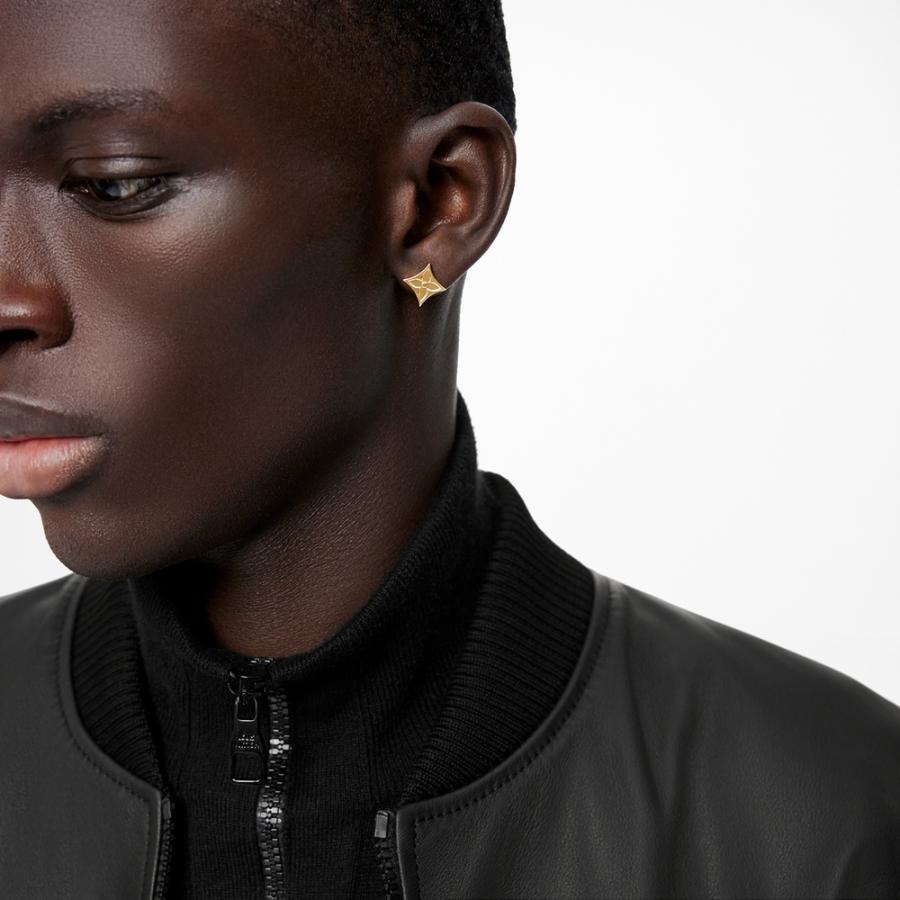 ルイヴィトン LOUIS VUITTON ピアス シルバー ゴールド モノグラムフラワー ロゴ