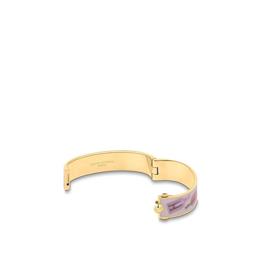 2026年 ルイヴィトン LOUIS VUITTON ブレスレット バングル ゴールド プリント エナメル メタル 【YW1833073055】(64250円)