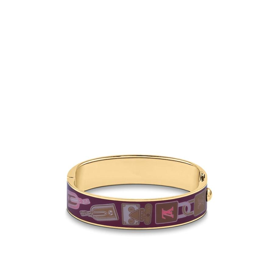 2026年 ルイヴィトン LOUIS VUITTON ブレスレット バングル ゴールド プリント エナメル メタル 【YW1833073055】(64250円)