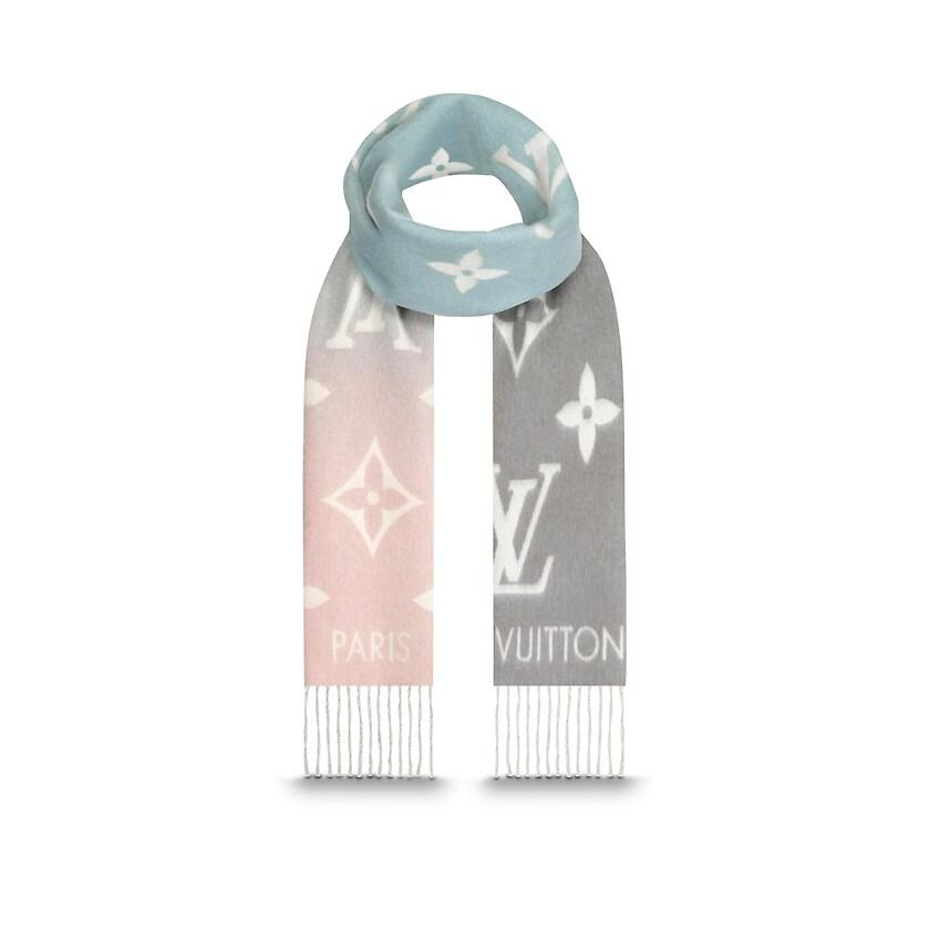 ルイヴィトン Louis Vuitton マフラー ブルーローズ ブルー ピンク モノグラム カシミヤ Mlouisvuittonm Chanelist 通販 Yahoo ショッピング