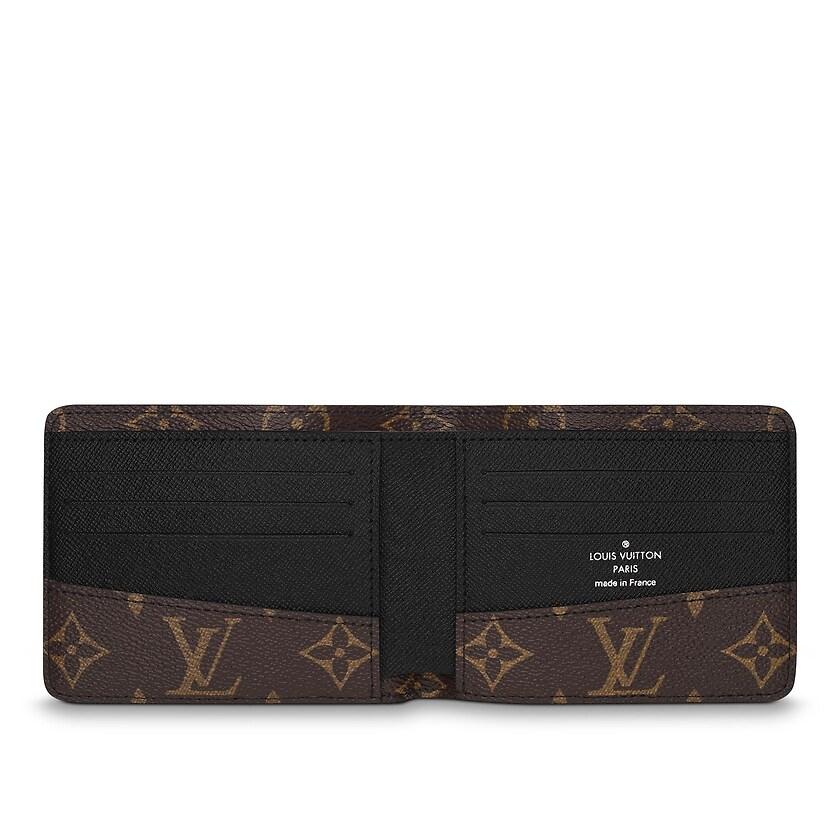 大人気 ルイヴィトン LOUIS VUITTON 財布 小財布 二つ折り ２つ折り モノグラム ブラウン ブラック レザー 小銭入れ無し 【V1423661491】(49900円)