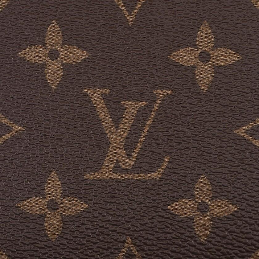 大人気 ルイヴィトン LOUIS VUITTON 財布 小財布 二つ折り ２つ折り モノグラム ブラウン ブラック レザー 小銭入れ無し 【V1423661491】(49900円)