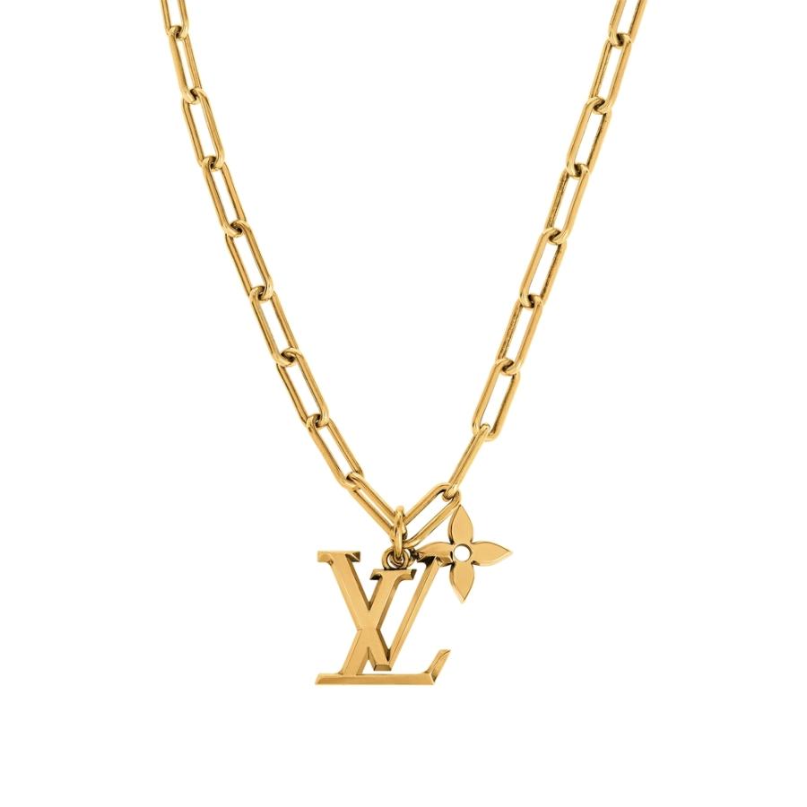 無料長期保証 ルイヴィトン Louis Vuitton ネックレス ゴールド ヴィンテージ モノグラム フラワー チェーン 楽天ランキング1位 Lespakigali Com