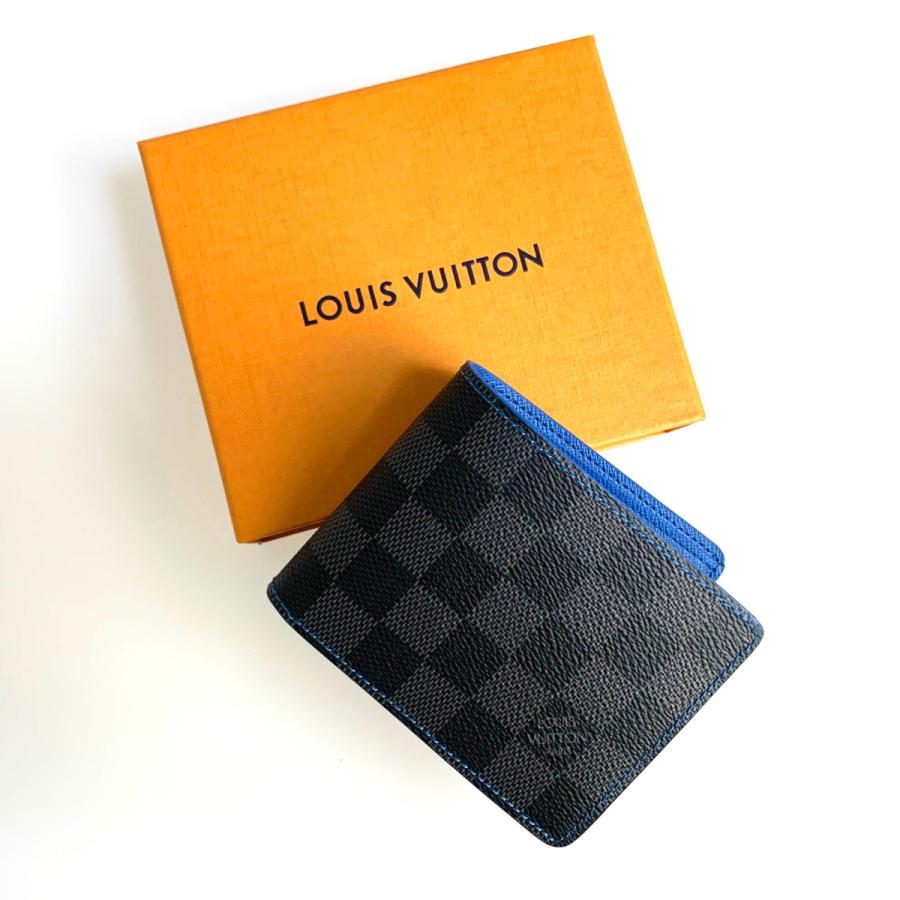 ルイヴィトン LOUIS VUITTON 財布 小財布 二つ折り ２つ折り ブルー