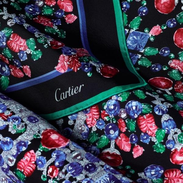 Cartier カルティエ スカーフ バンダナ レッド系 小物 レディース