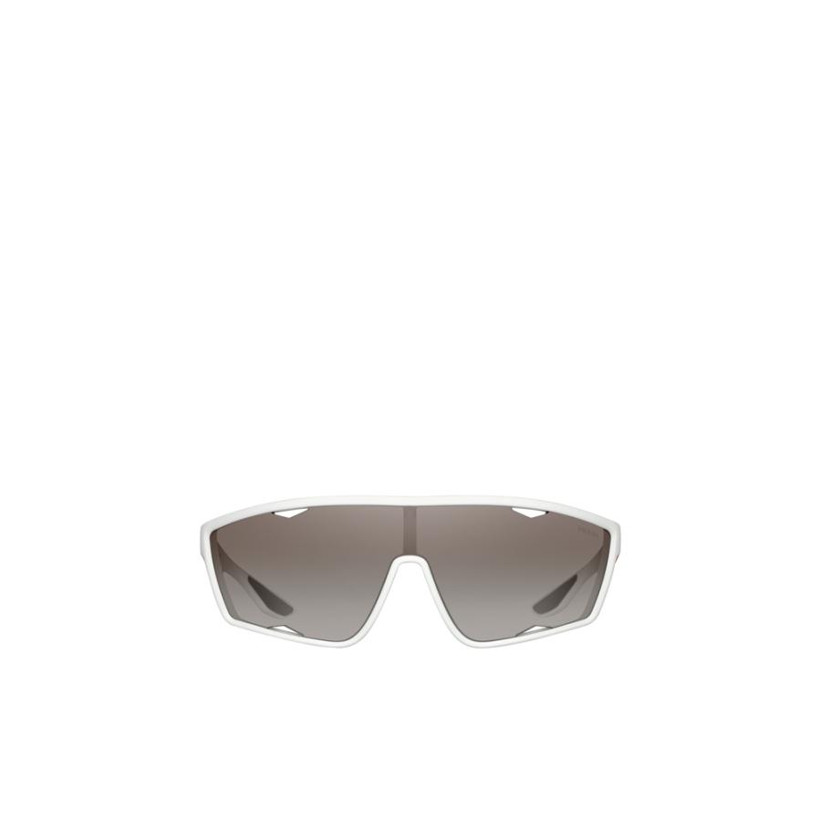 安い プラダ Prada サングラス アイウェア ダークグレー シルバーミラー ホワイト ナイロン レクタンギュラー Web限定 Kprlimited Com