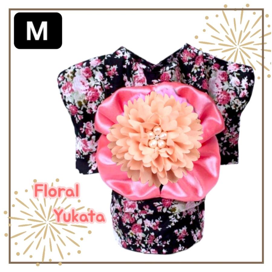犬 服】【Sale】【1220円】【帯飾り付】オシャレゆかた【Cute dog