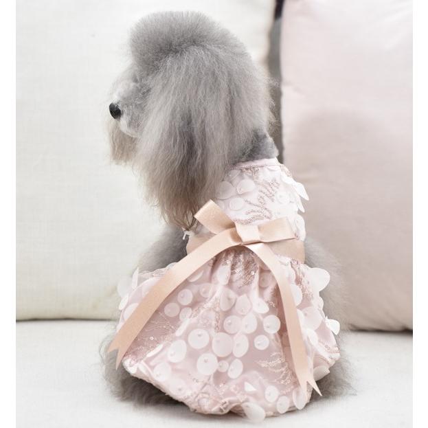 犬 服 犬の服 ドッグウェア モチーフレーシーdress カメリア付【メール便可】 motiredoreChaneri 通販