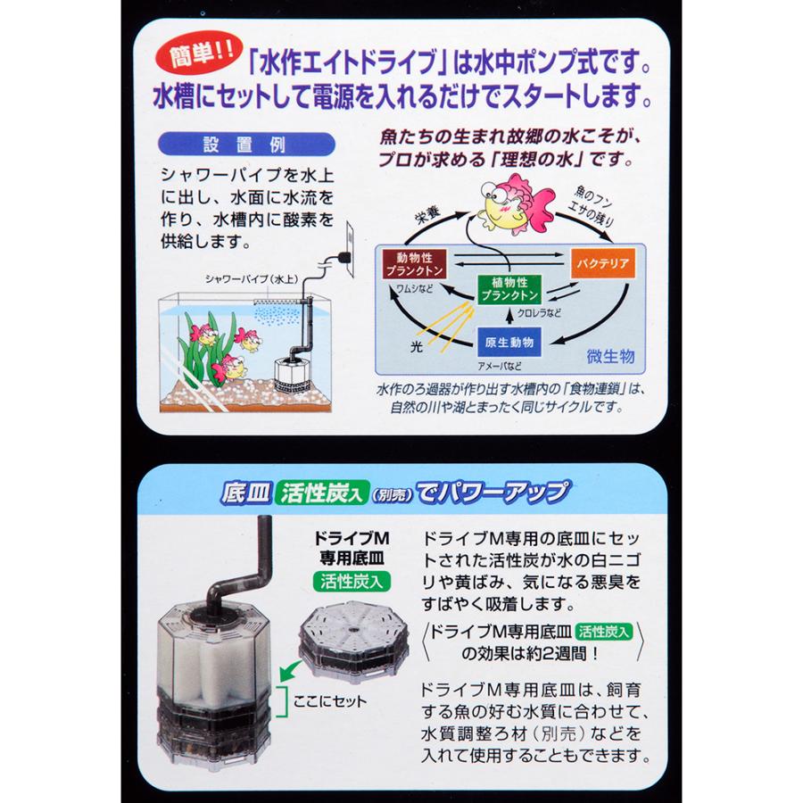 水作 エイトドライブM 本体 40〜45cm水槽用水中フィルター