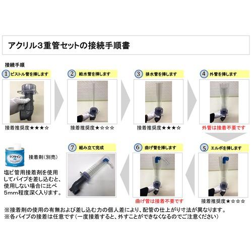 格安人気 アクリル３重管セット １３ａ ４０ａ ６５ａ ３６０ｈ用 透明 エルボピストル ガラス アクリル水槽兼用 沖縄別途送料 早割クーポン Zoetalentsolutions Com