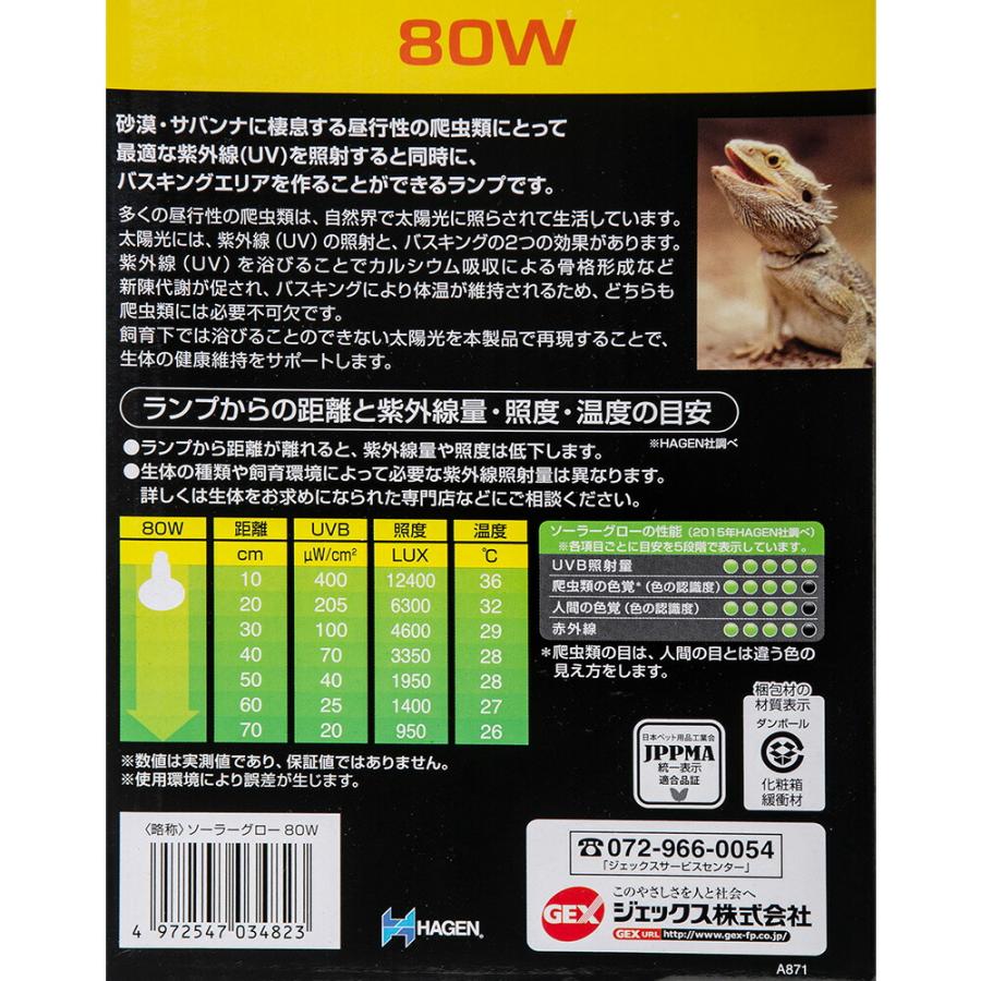 GEX（ジェックス） エキゾテラ ソーラーグローUV 80W