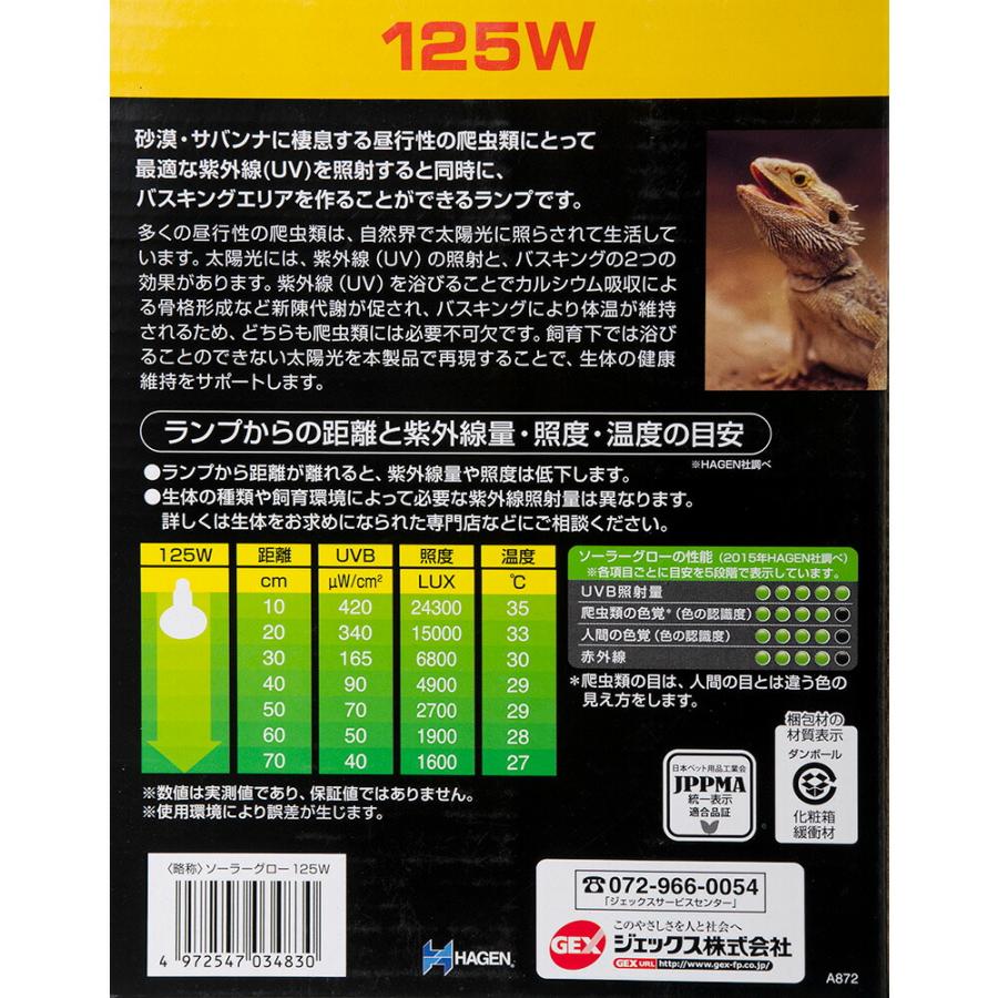 ＧＥＸ　エキゾテラ　ソーラーグローＵＶ　１２５Ｗ　ＰＴ２１９２　トカゲ　バスキング　紫外線灯 | GEX | 02