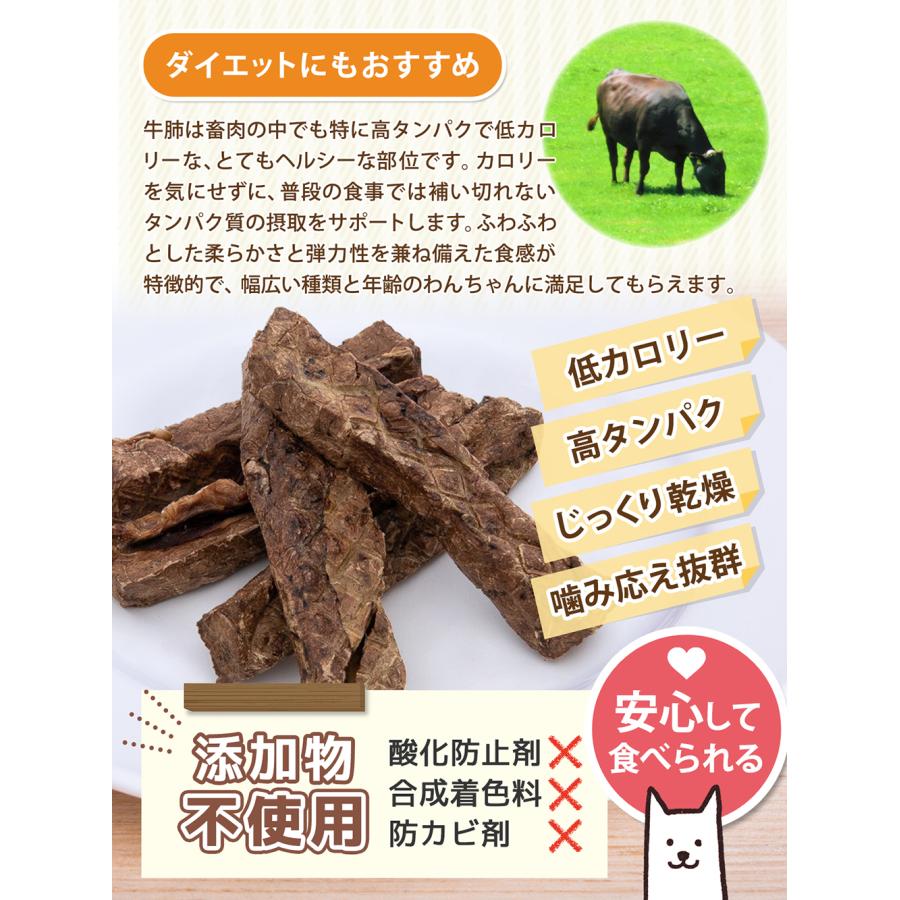 ume　手羽チップス　牛肺 犬 おやつ 北海道直送 牛肺スティック 40g 無添加 : チャーム charm
