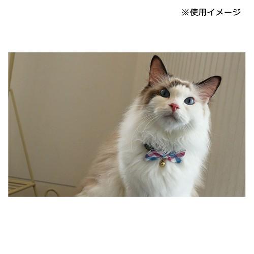 アモワークス 猫 首輪 キュートチェック M ブルー : チャーム charm