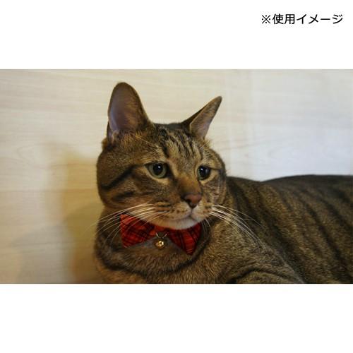 猫 首輪 チェックリボン S レッド アモワークス|チャーム charm PayPayモール店|01