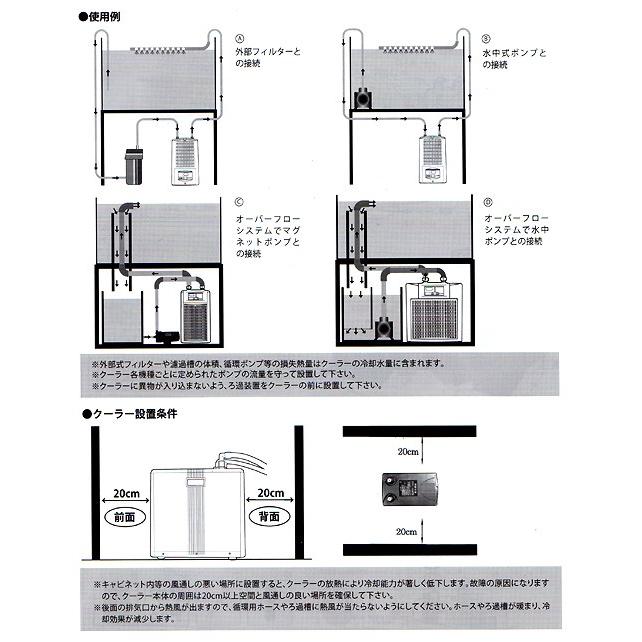 ゼンスイ　水槽用クーラー　ＺＣ−１００α　〜１００Ｌ　アクアリウム｜chanet｜04