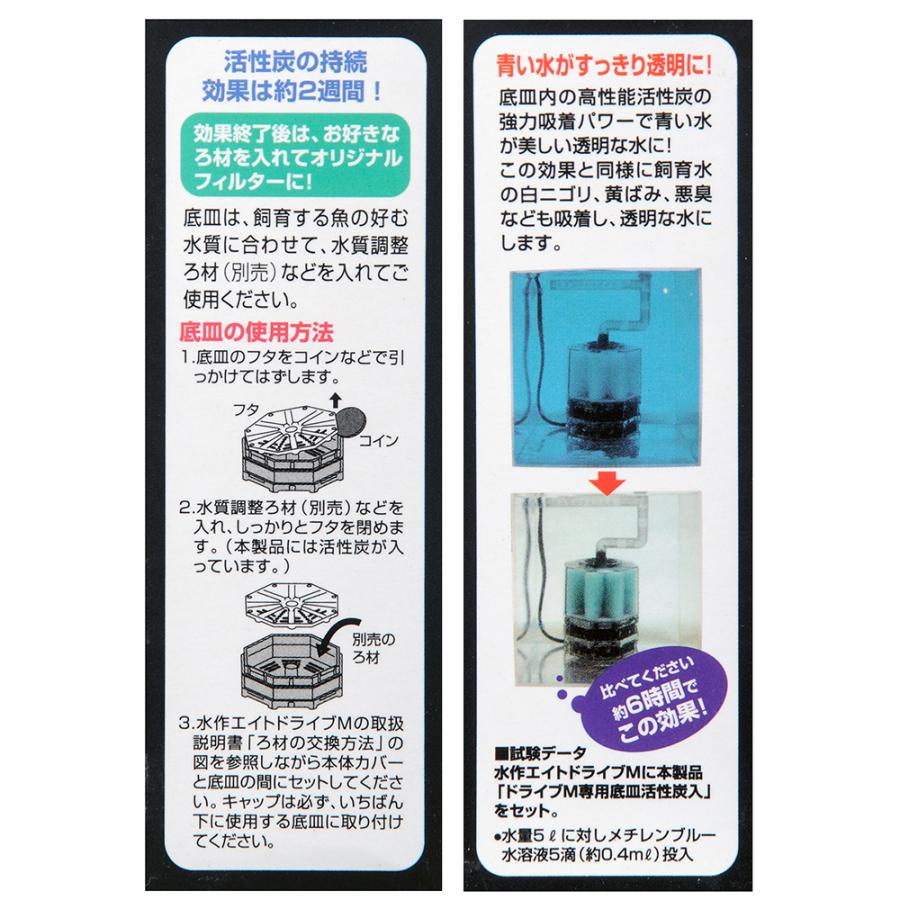 水作 エイトドライブ M専用 底皿 活性炭入り : チャーム charm ヤフー