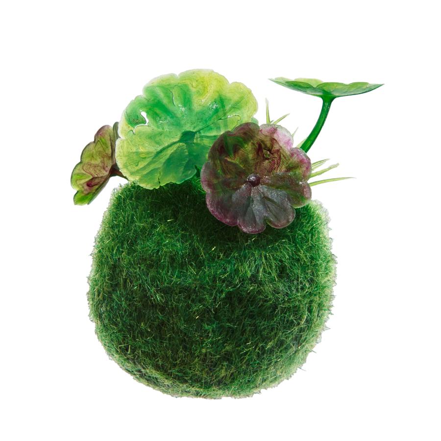 ニッソー ニッソー テーブルアクア 置くだけ癒し苔玉 参（サン） 人工