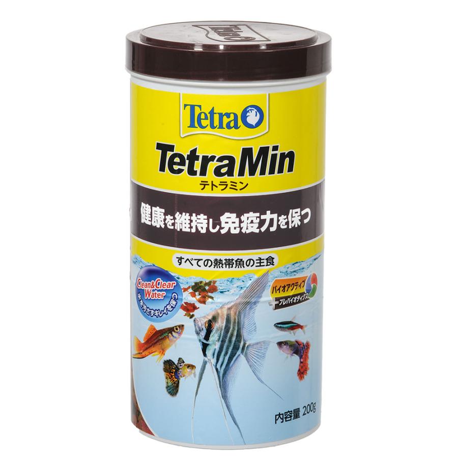 テトラミン　２００ｇ　善玉菌を増やし水キレイ　消化抜群のフレークフード熱帯魚　餌　エサ