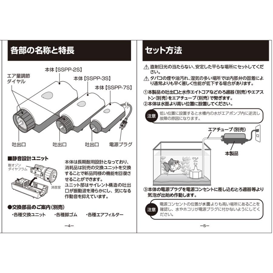 水作 水心 ＳＳＰＰ−３Ｓ（エア量ダイヤル調整式） ３０