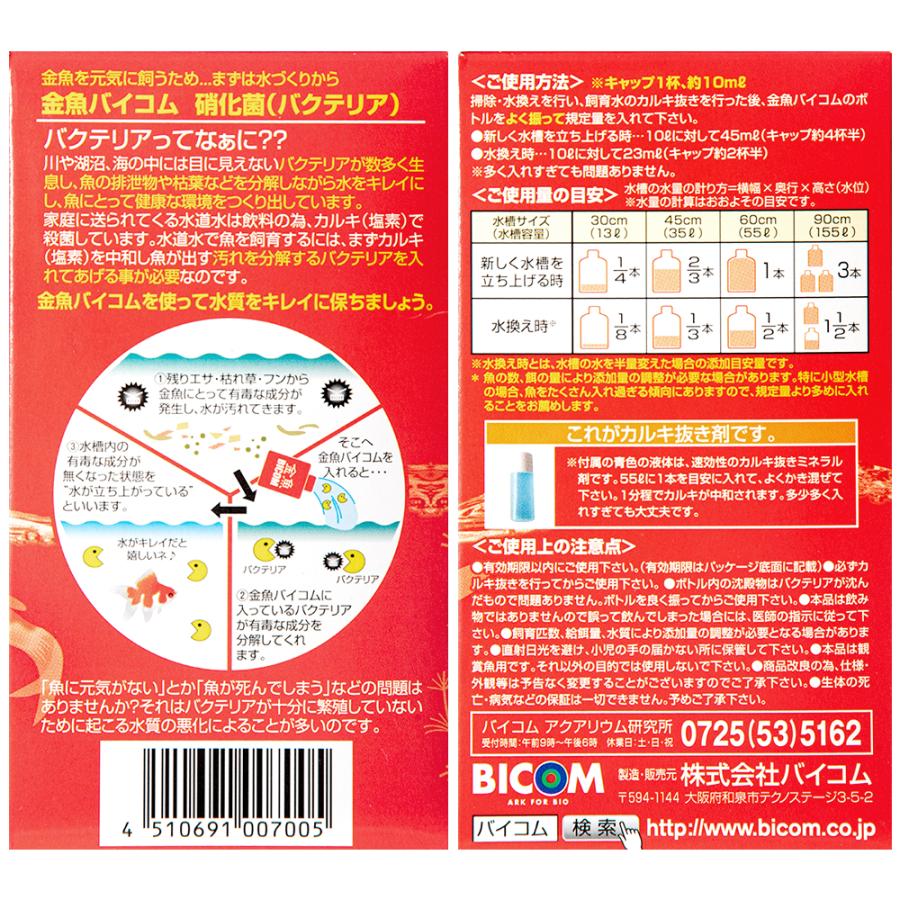 金魚バイコム　硝化菌　２５０ｍｌ　バクテリア　熱帯魚　観賞魚｜chanet｜03