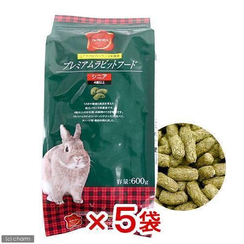 マルカン プレミアムラビットフード シニア 600g×5 うさぎ フード 