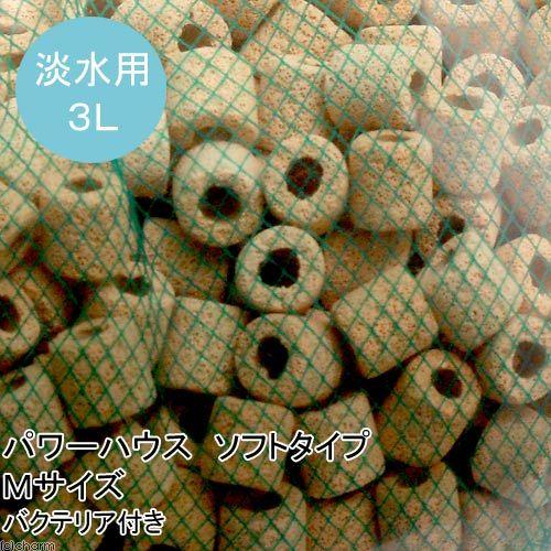 熱帯魚 パワーハウス ソフトタイプ ｍサイズ ３リットル バクテリア付き 沖縄別途送料 北海道航空便要保温 超格安価格