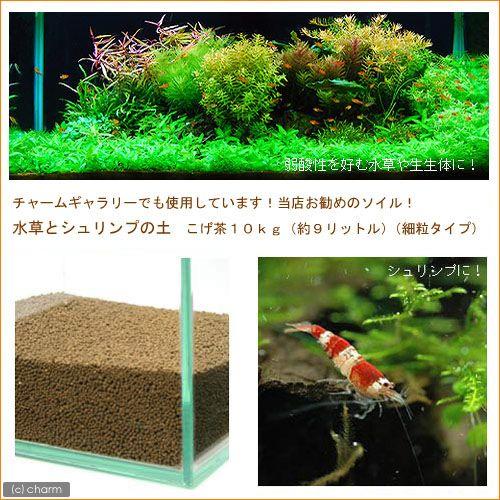 水草とシュリンプの土 こげ茶 １０ｋｇ 約９リットル 細粒タイプ 熱帯魚 用品