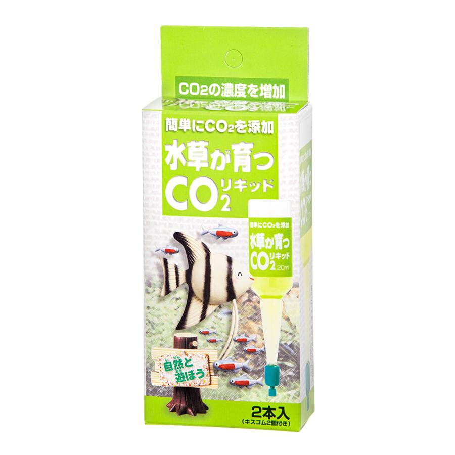 ニチドウ 日本動物薬品 水草が育つCO2リキッド 2本入 （緑