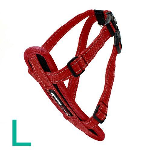 犬　胴輪　イージードッグ　ハーネス　Ｌ　（胴周り４９〜８４ｃｍ）　レッド　大型犬用 | 