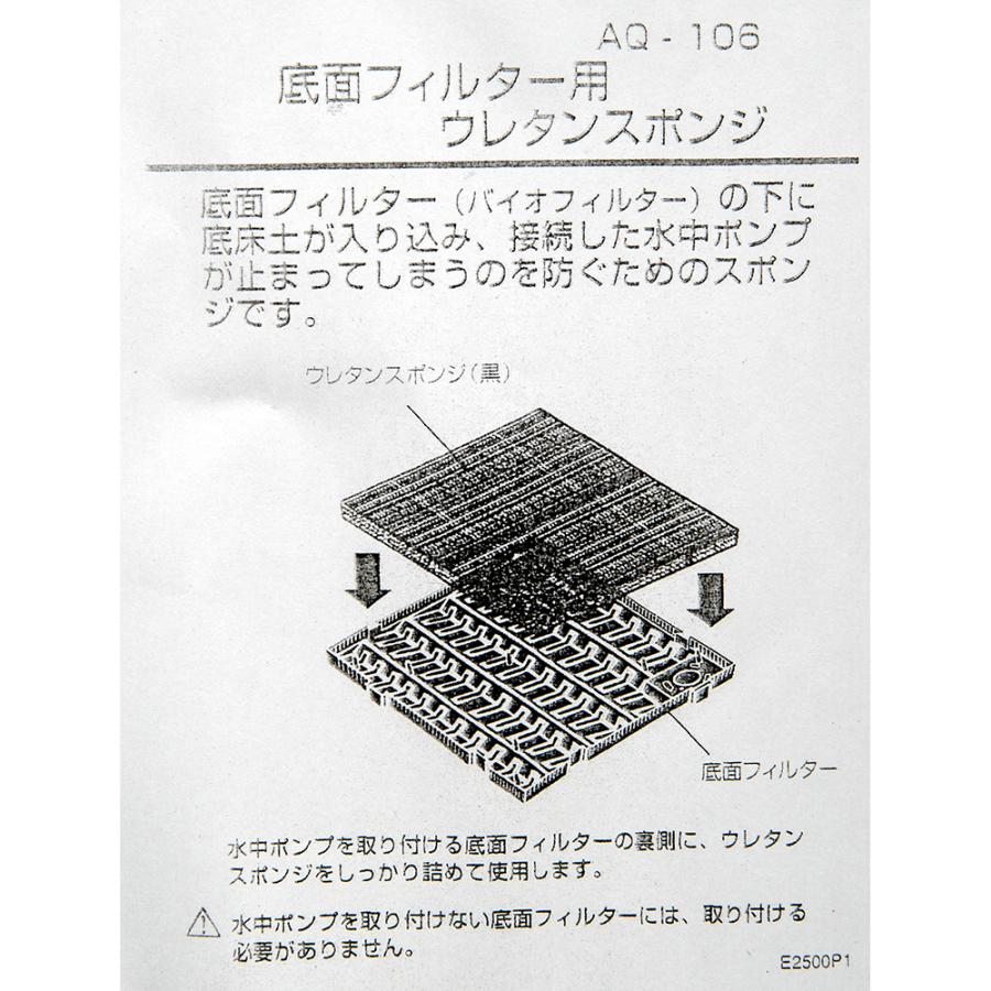 ニッソー ニッソー AQ−106 底面フィルター用ウレタンスポンジ