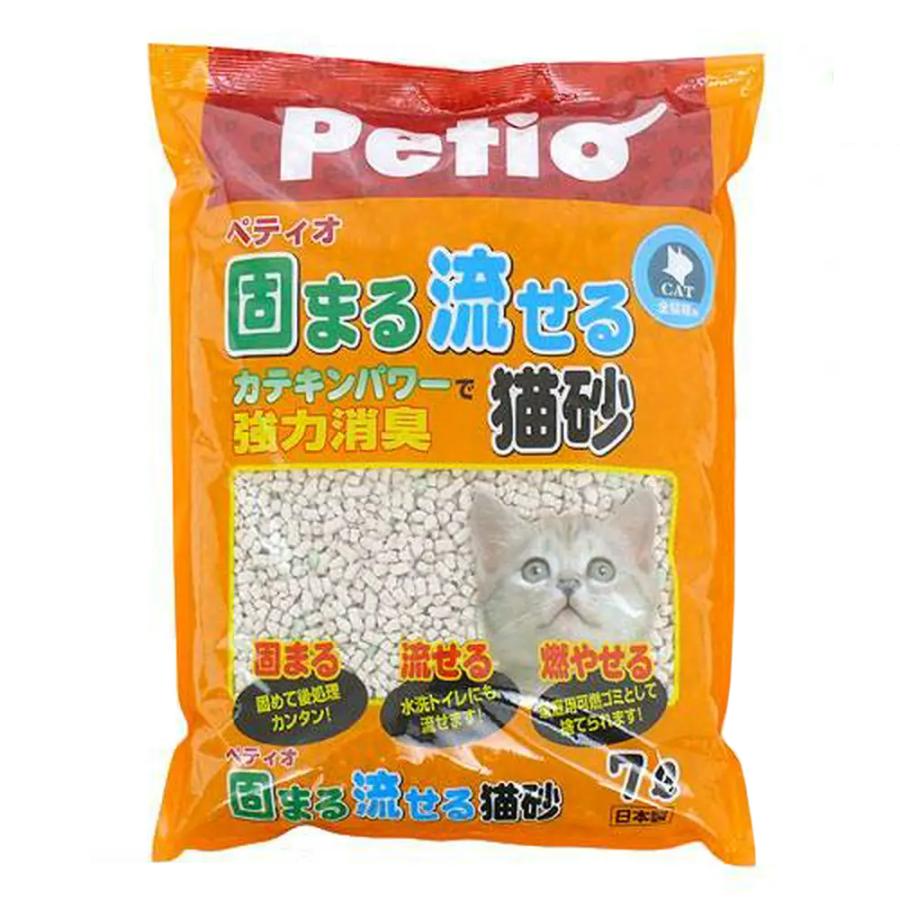 Petio（ペティオ） 猫砂 お一人様6点限り 固まる流せる猫砂 7L 猫砂 