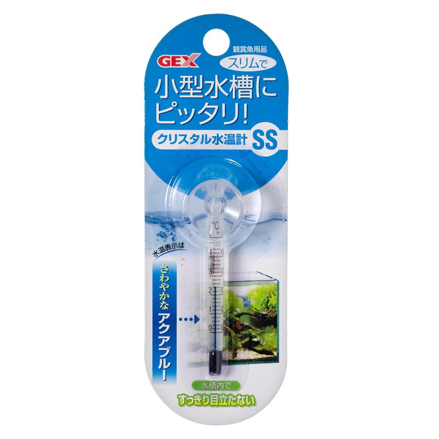 GEX 水温計 GEX クリスタル水温計 SS アクアブルー
