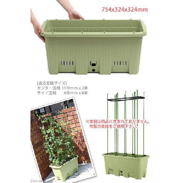 アップルウェアー プランター 簡易梱包 楽々菜園 深型 750 支柱用