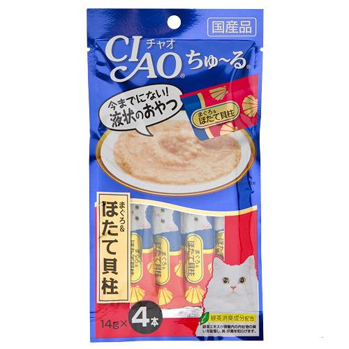 モンプチ102缶 ミャウミャウ40袋 チャオちゅーる73本 Amazon.co.jp: チャオ (CIAO) 缶ちゅ~る とりささみ&ほたて貝柱 4本 6