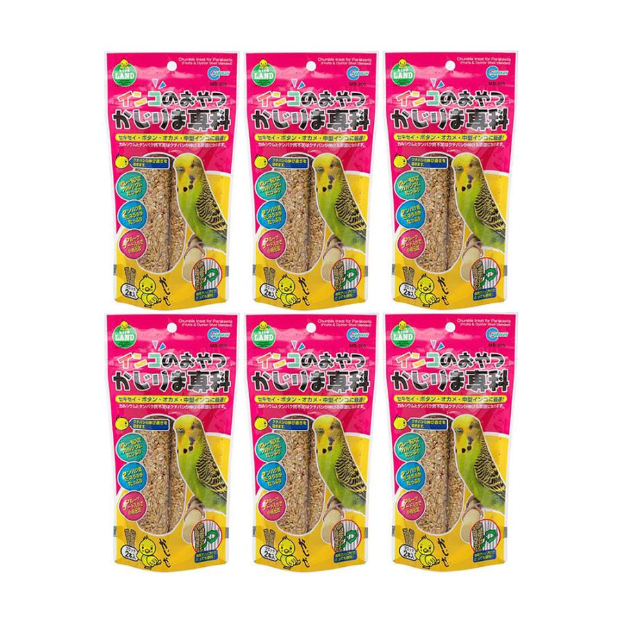 マルカン　インコのおやつ　かじりま専科　２本入り×６袋　鳥　おやつ　スナック・ビスケット（Yahoo!・チャーム charm ヤフー店）