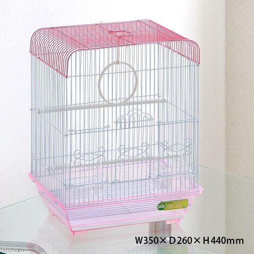 マルカン 鳥籠 バードパレス ピーチ （35×26×44cm） 鳥 ゲージ