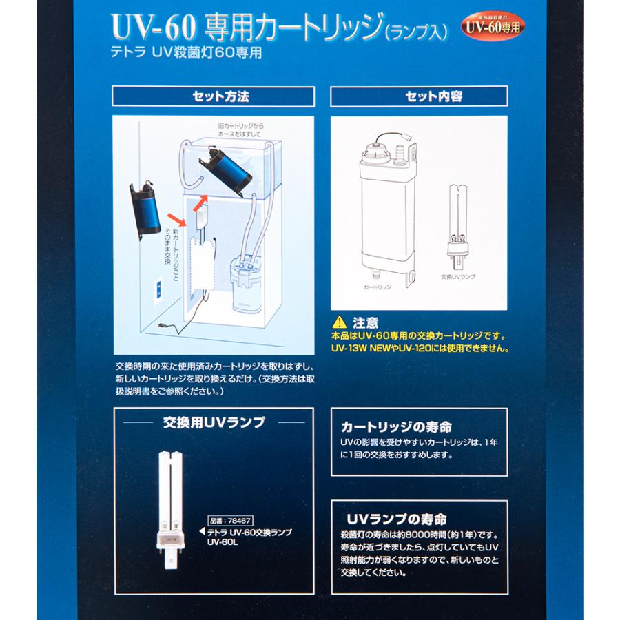 Tetra（テトラ） UV−60専用カートリッジ（ランプ入） 交換用 交換