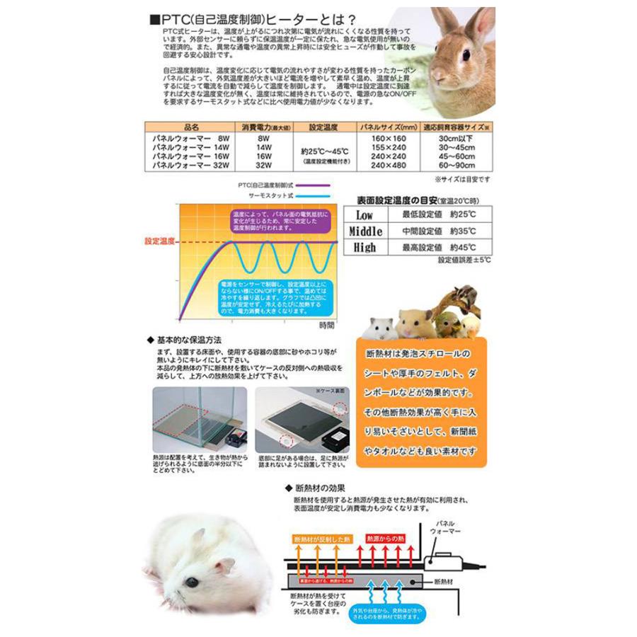 三晃商会　パネルウォーマー　３２Ｗ　小動物　爬虫類　パネルヒーター　保温　パネヒ｜chanet｜03